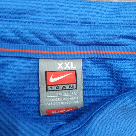 Vintage Florida Gators Polo Mens 2XL XXL Blue Golf Nike Team Performance Y2K - Picture 3 of 10